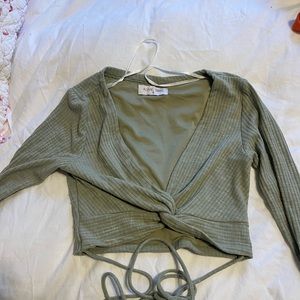 Verge girl green crop top